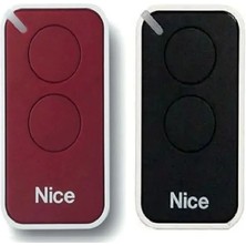 Nice Era Inti 2 Kanallı Otomatik Kapı Kumandası -(1 Adet Siyah-1 Adet Kırmızı)