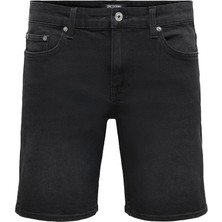 Only & Sons ShopINN Onsweft Box Pım Dnm Shorts Vd Erkek Siyah Şort - 22036948