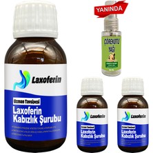 Laxoferin Şurup - 3 Adet + Çörek Otu Yağı / Bay Bayan Kullanımına Uygun 50 ml Şurup