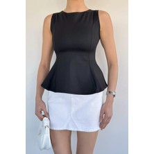 Gülseli Kadın Bisiklet Yaka Volan Bluz P-00020639