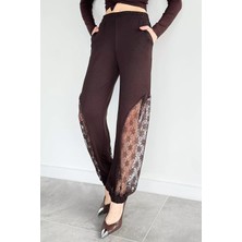 Gülseli Paça Lastikli Dantel Detaylı Eşofman Altı P-00020669