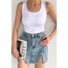 Gülseli Kadın Taş Işlemeli Likralı Bluz P-00020641