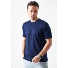 Tena Erkek Lacivert Bisiklet Yaka Basic Tişört