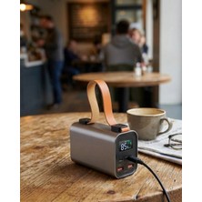 İlkyaz Fashion 50000MAH Süper Fast Charge LED Işıklı Taşınabilir Power Bank ILKYZ-KRGRS34