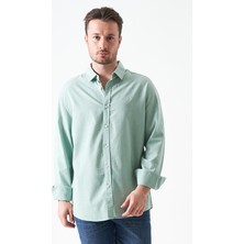 Tena Erkek Elma Uzun Kol Basic Pamuk Flam Regular Gömlek