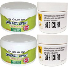 Nacario Çörek Otu Kremi Büyük Xl Boy Krem 2X200 Ml+ Bee Cure 2X150 ml Krem