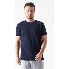 Tena Erkek Lacivert Bisiklet Yaka Ottoman Basic Tişört