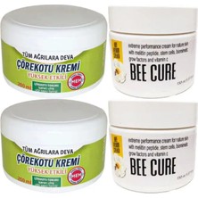 Nacario Süper Çörek Otu Kremi Büyük Xl Boy Krem 2X200 Ml+ Bee Cure 2X150 ml Krem