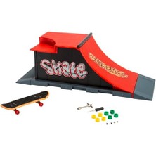 Nacario 103304653, Parmak Kaykayı Extreme Rampa Oyun Alanı, Özel Motifli Kaykay, 8 Yedek Tekerlek, Aksesuarlı