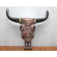 İlkyaz Fashion Ahşap Duvara Asmalı Bufalo Kafası ILKYZ-KRGRS34