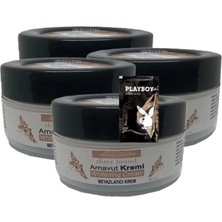 Nacario Süper Arnavut Kremi 4X50 ml Cilt Masaj Bakım Kremi 1 Adet Jel ile