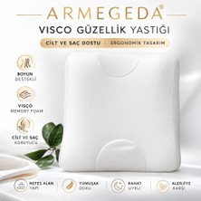 armegeda sıradışı tasarımlar Armegeda Visco Güzellik Yastığı – Boyun Destekli Ortopedik Beauty Pillow