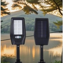 Uzmlight Cata CT-4693 Güneş Enerjili Kumandalı Solar Sokak Armatürü Lambası 40W Beyaz Işık IP65 (Konsol Dahil)