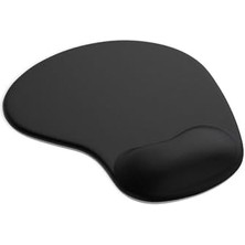 Nacario Bilek Destekli Jelli Mouse Pad, Oval Kesim, Kaydırmaz Taban, Oyun, Ofis ve Ev Için Fare Altlığı, Ergonomik, Suya Dayanıklı Bileklikli Mouse Pad (Siyah)