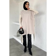 Julude Yan Düğmeli Tesettür Tunik P-00020710