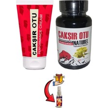 Nacario Çakşır Otu Set Erkeklere Çok Özel Ürünü Doğal Dstklyci 60'lı+Lustra Erotikmasaj Yağı