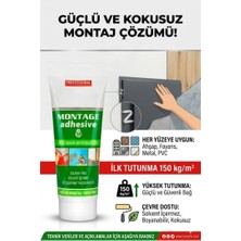 Primeaks Güçlü Akrilik Montaj Yapıştırıcısı – Pvc Panel, Süpürgelik, Kartonpiyer ve Ahşap Yapıştırıcı (Solventsiz, Boyanabilir)