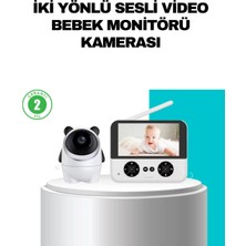 İlkyaz Fashion 720P Bebek Kamerası Uzaktan Kontrollü Gece Görüşlü Monitör ILKYZ-KRGRS34