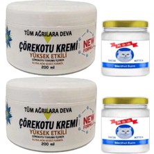 Nacario Çörek Otu Kremi Xl Boy 2X200 Ml+Snow Kitten 2X50 ml Menthol Balm
