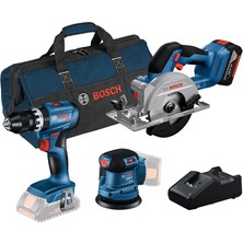 Bosch Gsb+Gex+Gks+1x Gba 4.0AH + Gal 18V-40