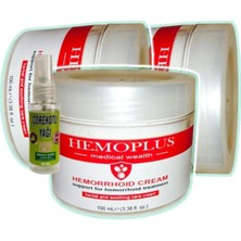 Nacario Süper Hemoplus Krem 100 ml x 3 Adet + Çörek Otu Yağı 30 ml