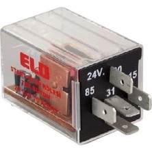 Elo 24V START-STOP-FAR RÖLESİ  5 UÇLU 10 A (ÇİFT PLATİN) (KALICI) (+) TETİK