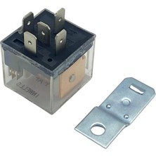 24V Röle 5 Uçlu 40 A Işıklı Şeffaf (Çift Platin) (30-85-86-87-87A)