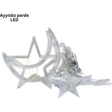 İlkyaz Fashion Ay Yıldız Perde LED