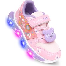Kaptan Junior Kız Çocuk Işıklı Spor Sneaker Yürüyüş Ayakkabı Ptjck 700
