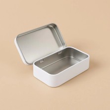 Arynima 97X58X22 mm Gri Metal Açılır Kapanır Kutu | Çok Amaçlı Organizer Takı Oyuncak Sigara Kutusu