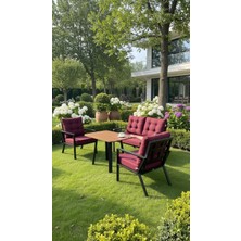 Balco Home Zambak 2+1+1+ Masa Demonte Balkon Takımı