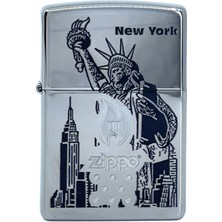Zippo New York Lady Liberty Dizayn Çakmak