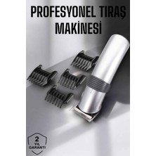 İlkyaz Fashion 4 Taraklı Taşınabilir Profesyonel Saç ve Sakal Kesme Tıraş Makinesi