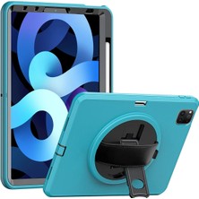 İlkyaz Fashion  iPad Pro 11 (2018) Kılıf Hand Strap Tablet Kılıfı - Turkuaz