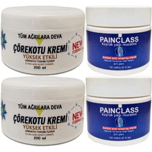 Nacario Çörek Otu Kremi Xl Boy 2X200 Ml+Painclass Kuyruk Yağı Kremi 2X150 ml