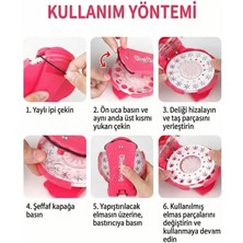 Nacario Shopexxtra Saç Taşı Yapıştırma Makinesi ve 90 Adet Işıltılı Mücevher Seti - Kız Çocuk Saç ve Moda Aksesuarı - Eğitici ve Eğlenceli Tasarım Oyuncağı (Bling Set)