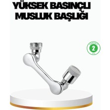 İlkyaz Fashion Üç Segmentli 1080 Derece Musluk Aparatı Esnek Döner Havalandırıcı Pratik Kullanım