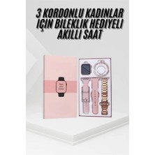 İlkyaz Fashion Yeni Nesil Kadın Akıllı Saat Rose Gold Android ve Ios Uyumlu