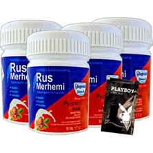 Nacario Süper Playboy Blue Rus Merhemi 4 Tane x 50 ml Tüy Dökücü Krem + 1 Armağan Jel