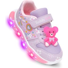Kaptan Junior Kız Çocuk Işıklı Spor Sneaker Yürüyüş Ayakkabı Ptjck 700
