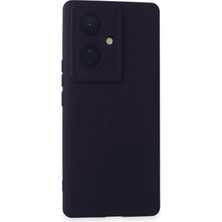 İlkyaz Fashion  Vivo V29 Lite Kılıf Nano Içi Kadife Silikon - Mor