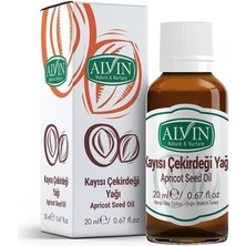 Nacario Alvin Kayısı Çekirdeği Yağı, Soğuk Sıkım,yüzde Yüz Saf ve Doğal, 20 ml