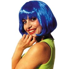 İlkyaz Fashion Küt Peruk  Mavi (72)