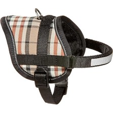 Karlie Teeny Weeny Reflektörlü Göğüs Tasması, Xs 26-35 cm Bej Desenli