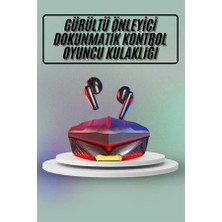 İlkyaz Fashion Dokunmatik Kontrol Tws Işıklı Kulakiçi Bluetooth Kulaklık Kablosuz Oyuncu Kulaklığı