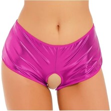 İlkyaz Fashion Tegan Fantezi Pembe Özel Bölgeleri Açık Parlak Külot TG270047