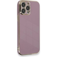 İlkyaz Fashion  iPhone 13 Pro Max Kılıf Volet Silikon - Mor