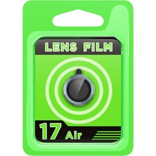 İlkyaz Fashion  Apple iPhone 17 Air Raze Metal Kamera Lens - Mavi