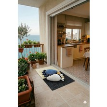 Uygur Home Taş Ayaklar Desenli Kapı Önü ve Çok Amaçlı Paspas