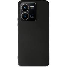 İlkyaz Fashion  Vivo Y35 Kılıf First Silikon - Siyah